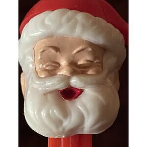 Santa Claus Christmas Pez Dispenser With Eyes Closed Made in Yugoslavia Vintage